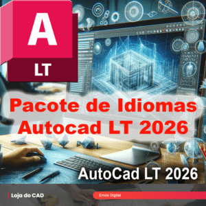 Pacote de Idiomas Autocad LT 2026 - Language Packs Autocad LT 2026