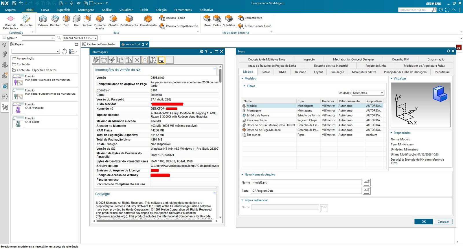 Siemens NX 2025 versão 2506 Build 8100  (NX 2506 Series)